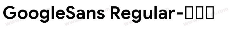 GoogleSans Regular字体转换